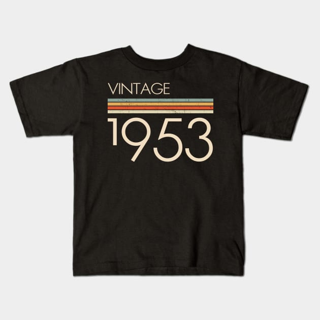 Vintage Classic 1953 Kids T-Shirt by adalynncpowell